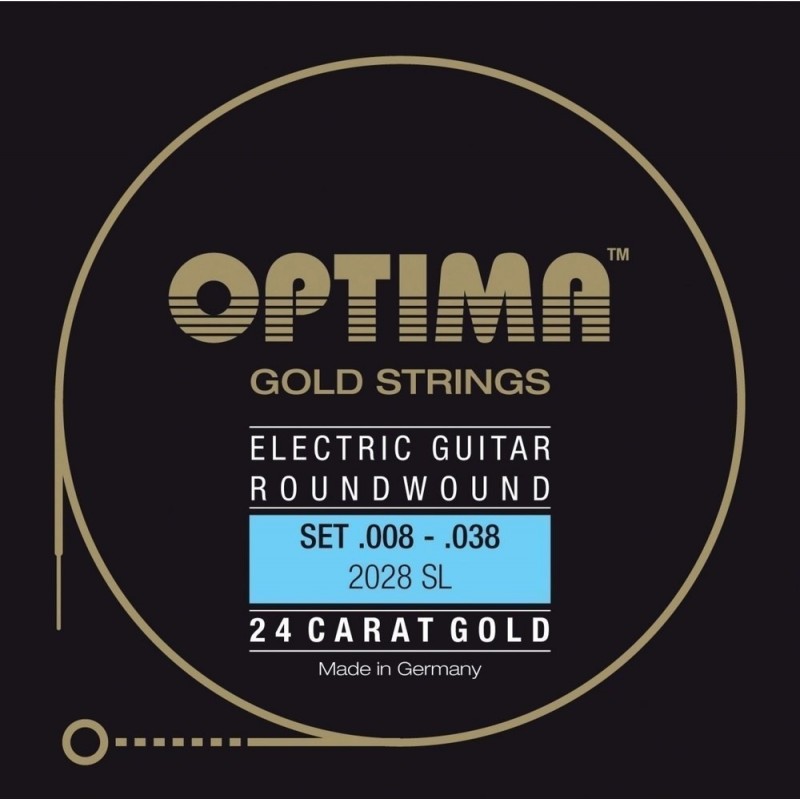 Optima 7166588 Gitara elektryczna struny Gold Strings Round Wound